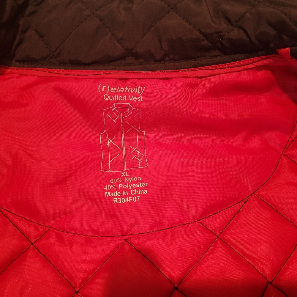 Relativity Brown Pleated Vest - image 7